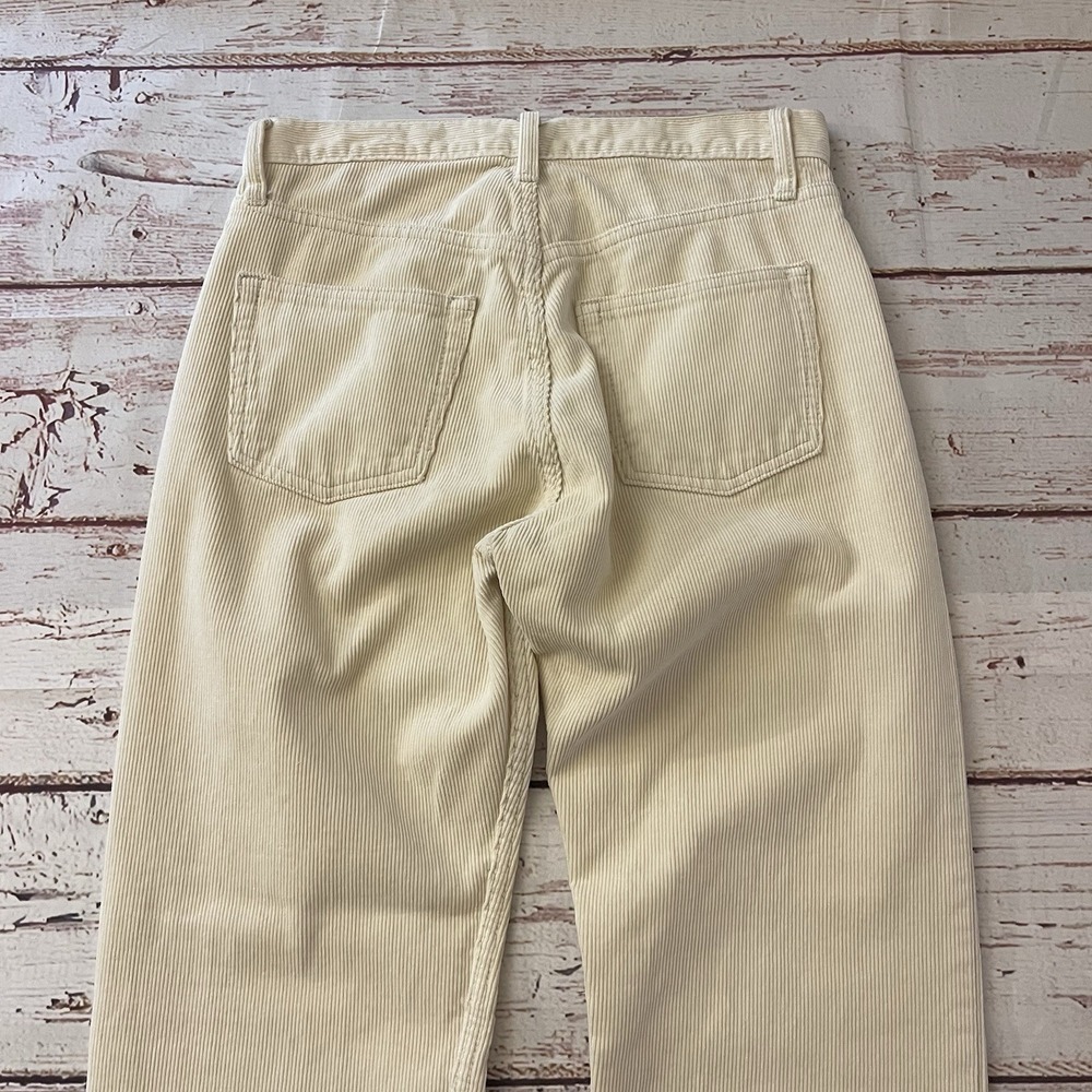 J Galt Brandy Melville Womens Small Cream Button Fly‎ Corduroy Pants & Crop Top - Picture 10 of 11